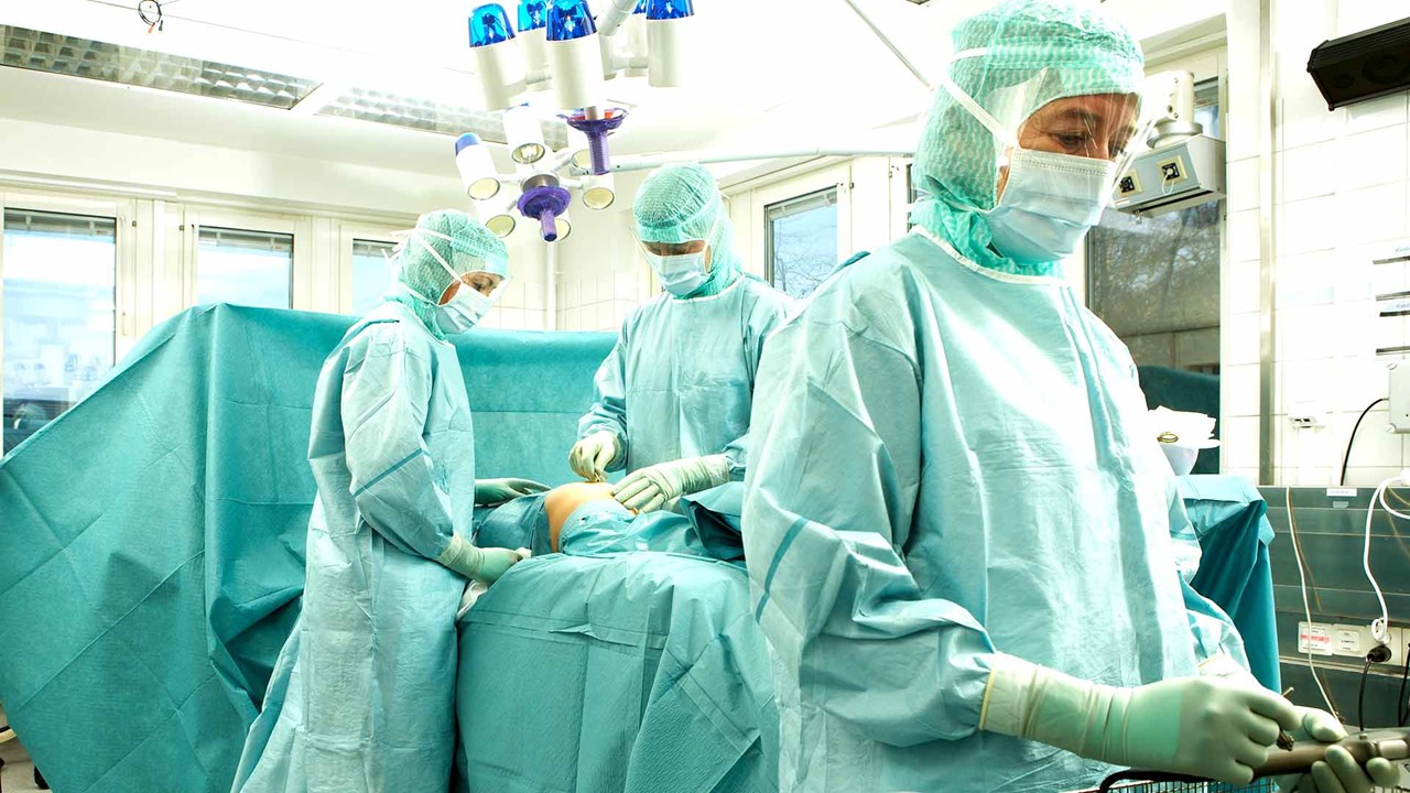 Surgeons operating in the OR